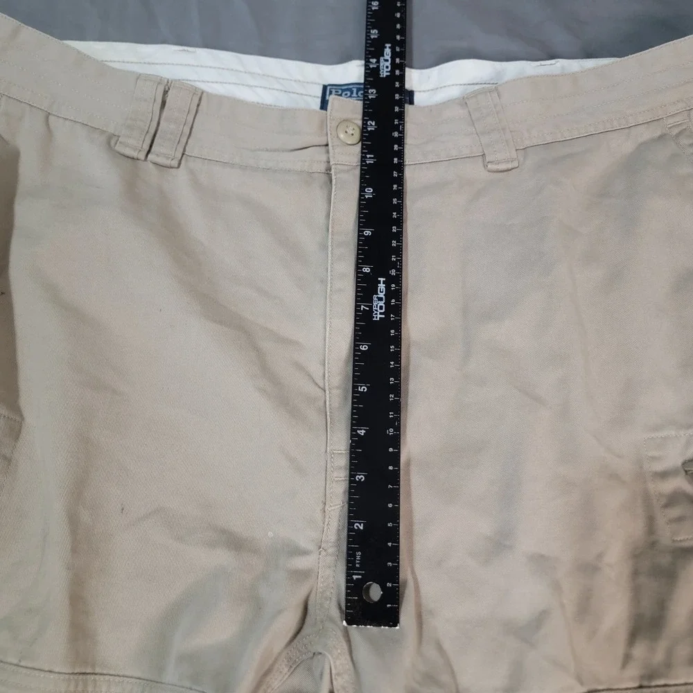 Vintage Polo Ralph Lauren Cargo‎ Shorts Mens 42T Khaki 11